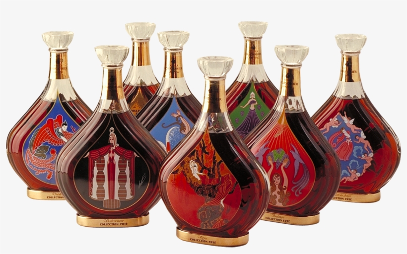 Each Of The Bottles' Design Represents A Different - Courvoisier Erte, transparent png download