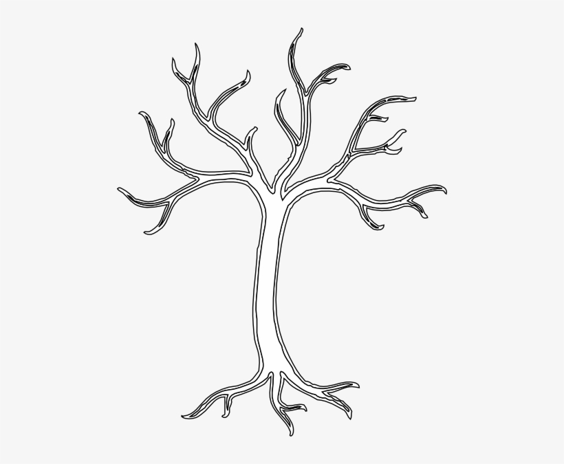 Dead Tree Clipart White, transparent png download
