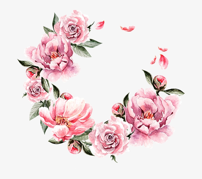 봄에 대한 이미지 검색결과 - Cartoon Flower Wreath, transparent png download