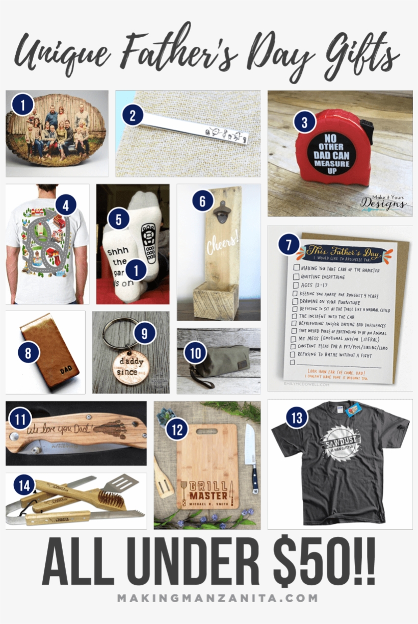 Unique Father's Day Gifts All Under $50 - Emily Mcdowell - Check List Card, transparent png download