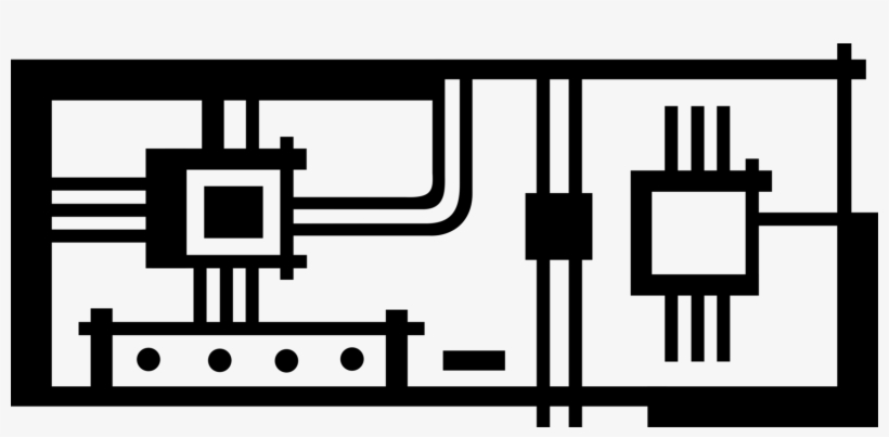 Vector Illustration Of Computer Printed Circuit Board, transparent png download