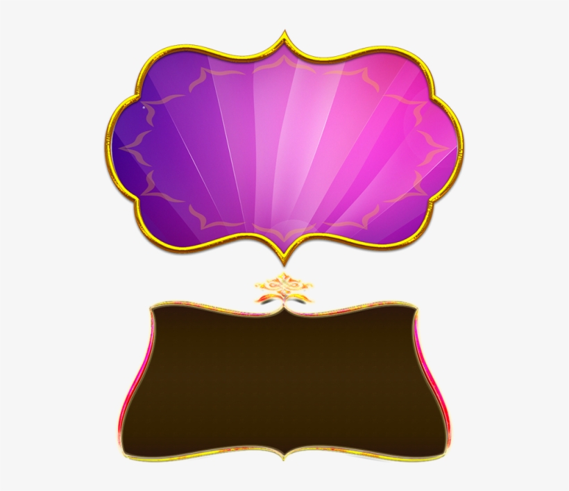 Violet Gold Title Board, Gold Vector, Violet, Brown - Portable Network Graphics, transparent png download