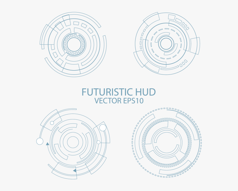 Abstract Futuristic Circuit Board, Hi-tech Computer - Iris, transparent png download