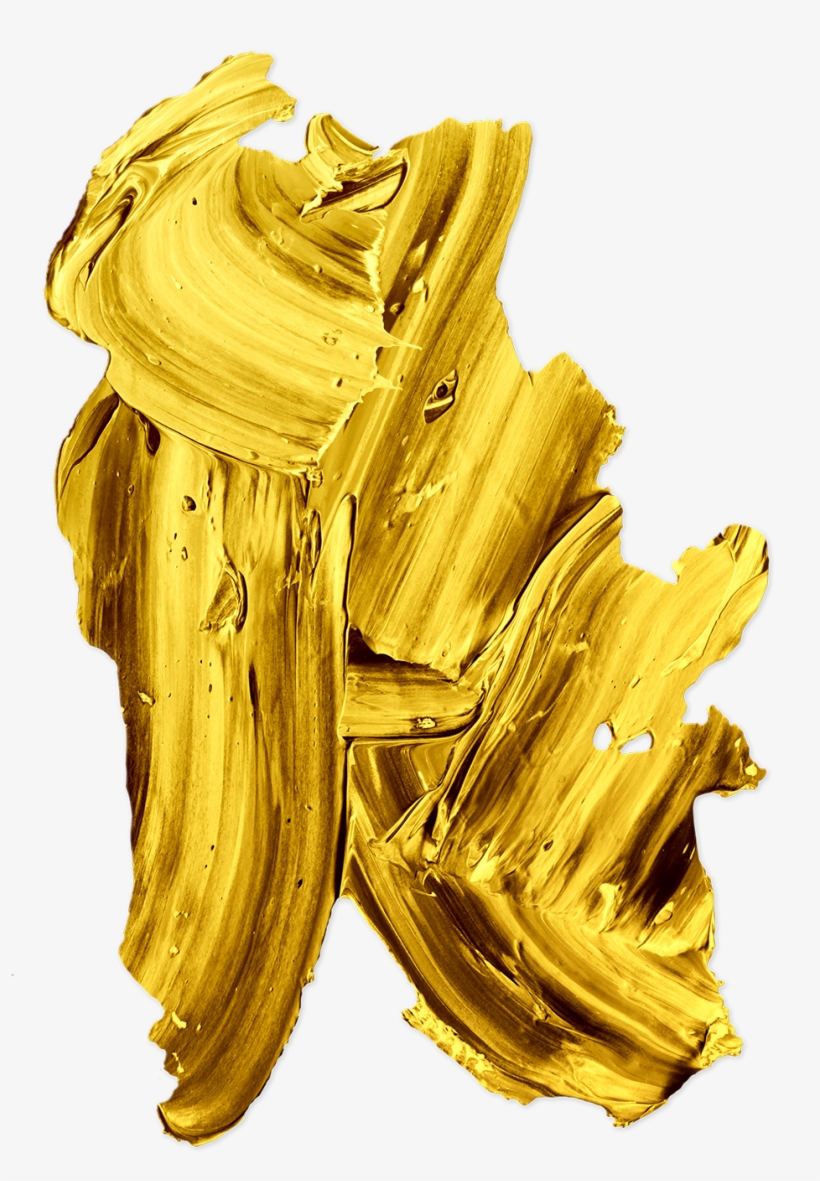 "golden Paint" Is A Set Of Vivid Gold Paint Textures - Paint, transparent png download