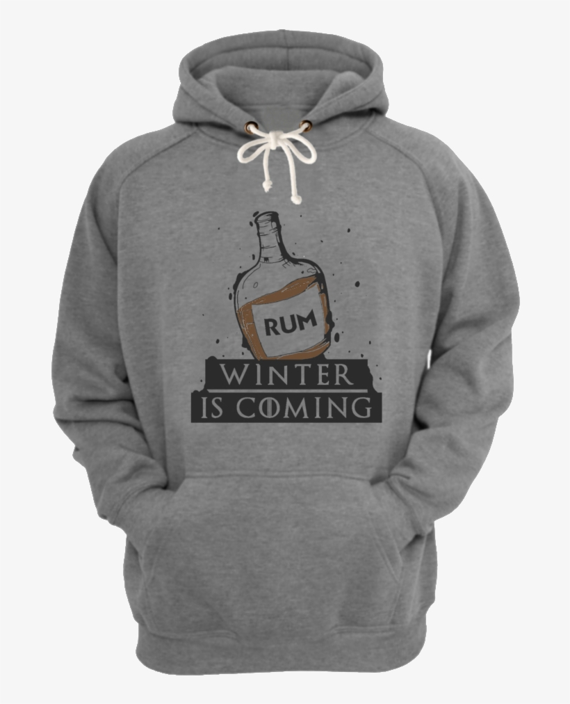Winter Is Coming Grey Premium Hoodie - Plain Hoodie Gray, transparent png download