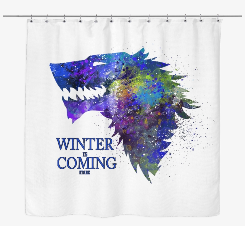 Game Of Thrones Shower Curtain Arya Stark Winter Is - Game Of Thrones, transparent png download