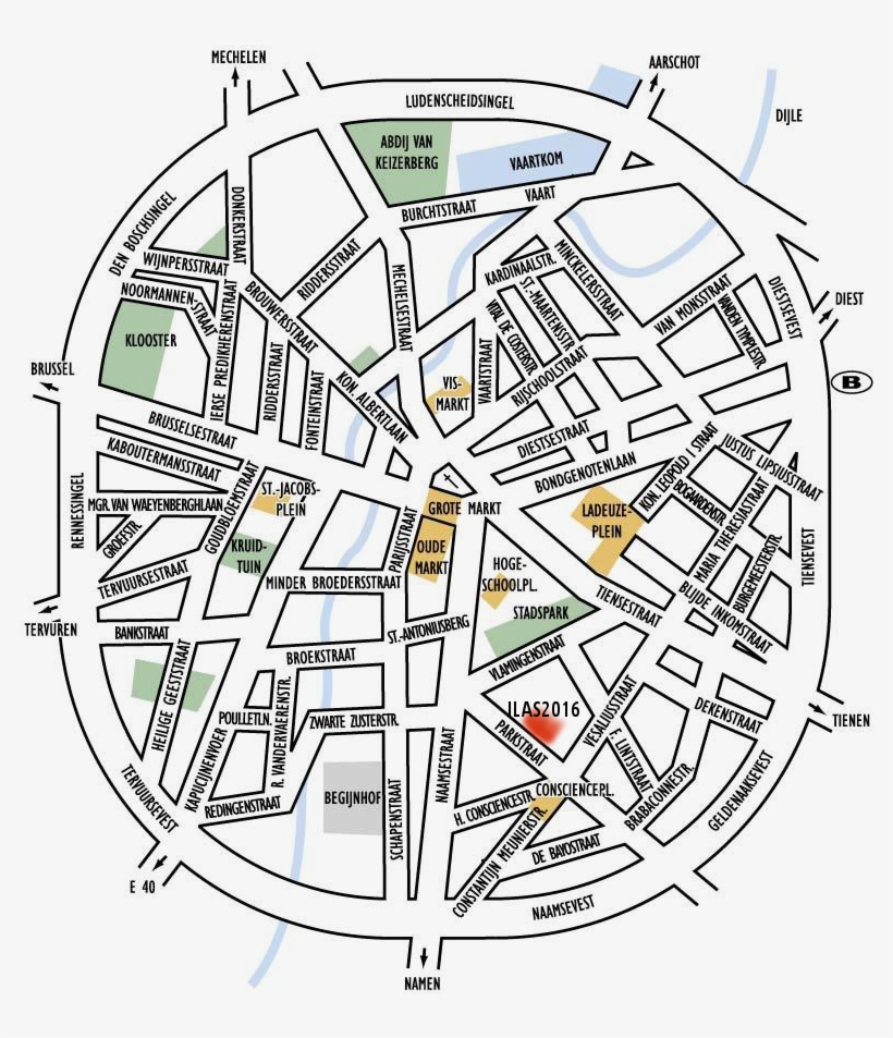 Scientific Program - Tourist Map Leuven, transparent png download