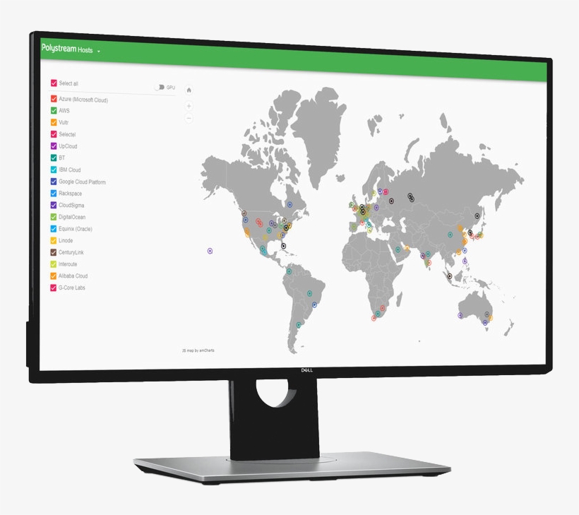 Dell - World Map, transparent png download