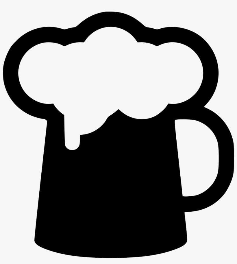 Beer Icon Png - Beer Glass Png Black, transparent png download