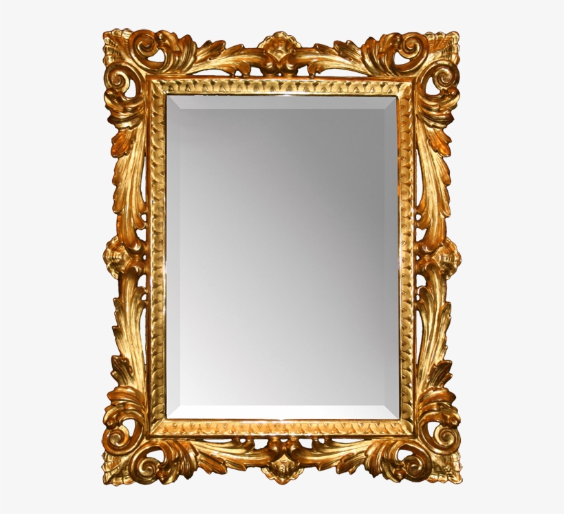 Florentine Frame - Mirror, transparent png download