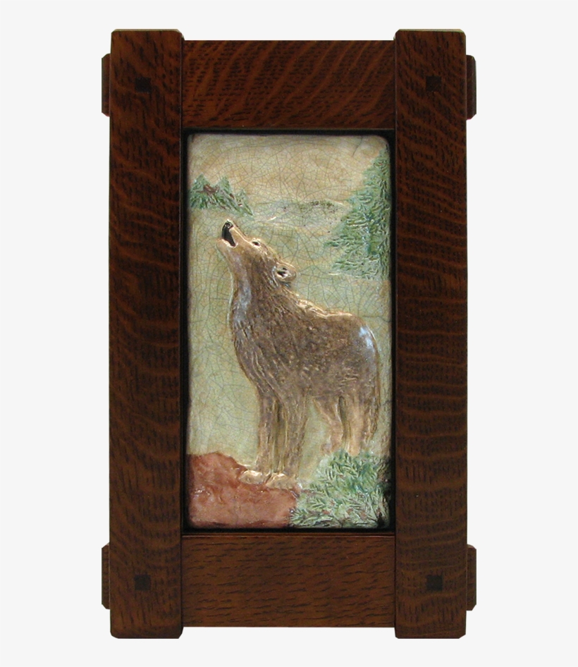 Stickley Craftsman Style Frame With Wolf Tile - Icon, transparent png download