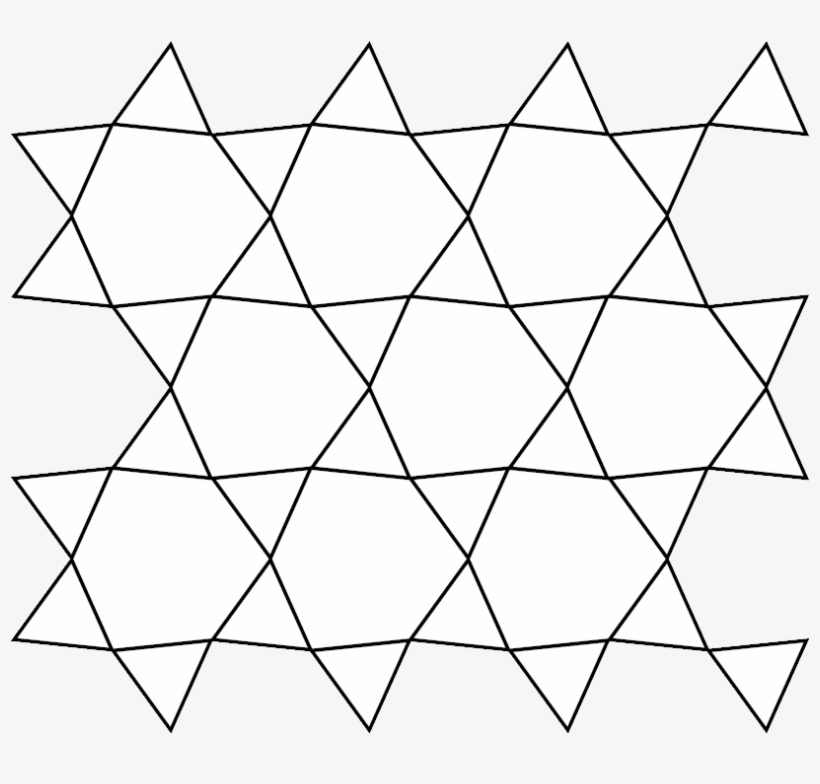 Vibrational Properties Of 2d Silica And Kagome Lattice - Trihexagonal Tiling, transparent png download