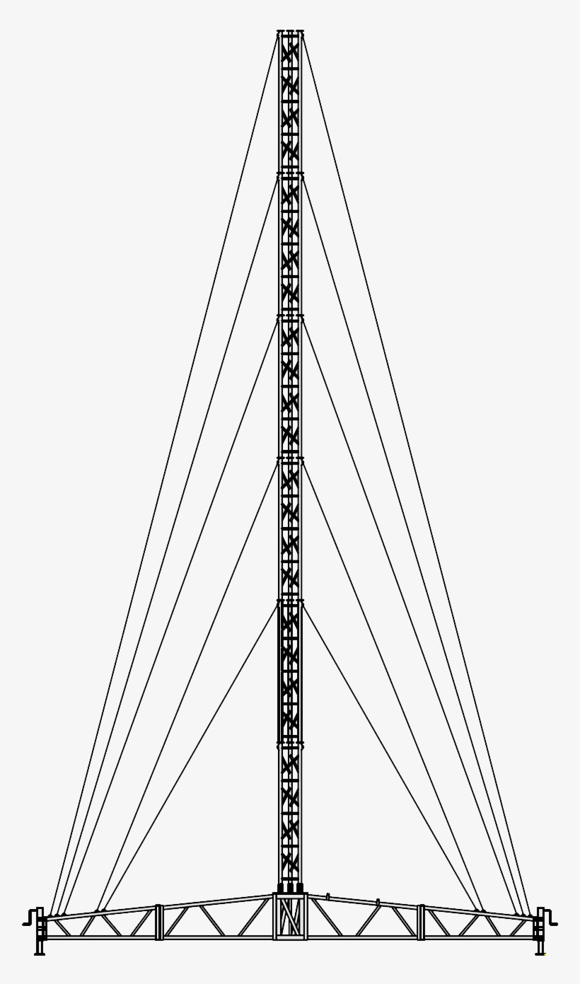 21 Metre Tripod Tower Portable Lattice System - Tower, transparent png download