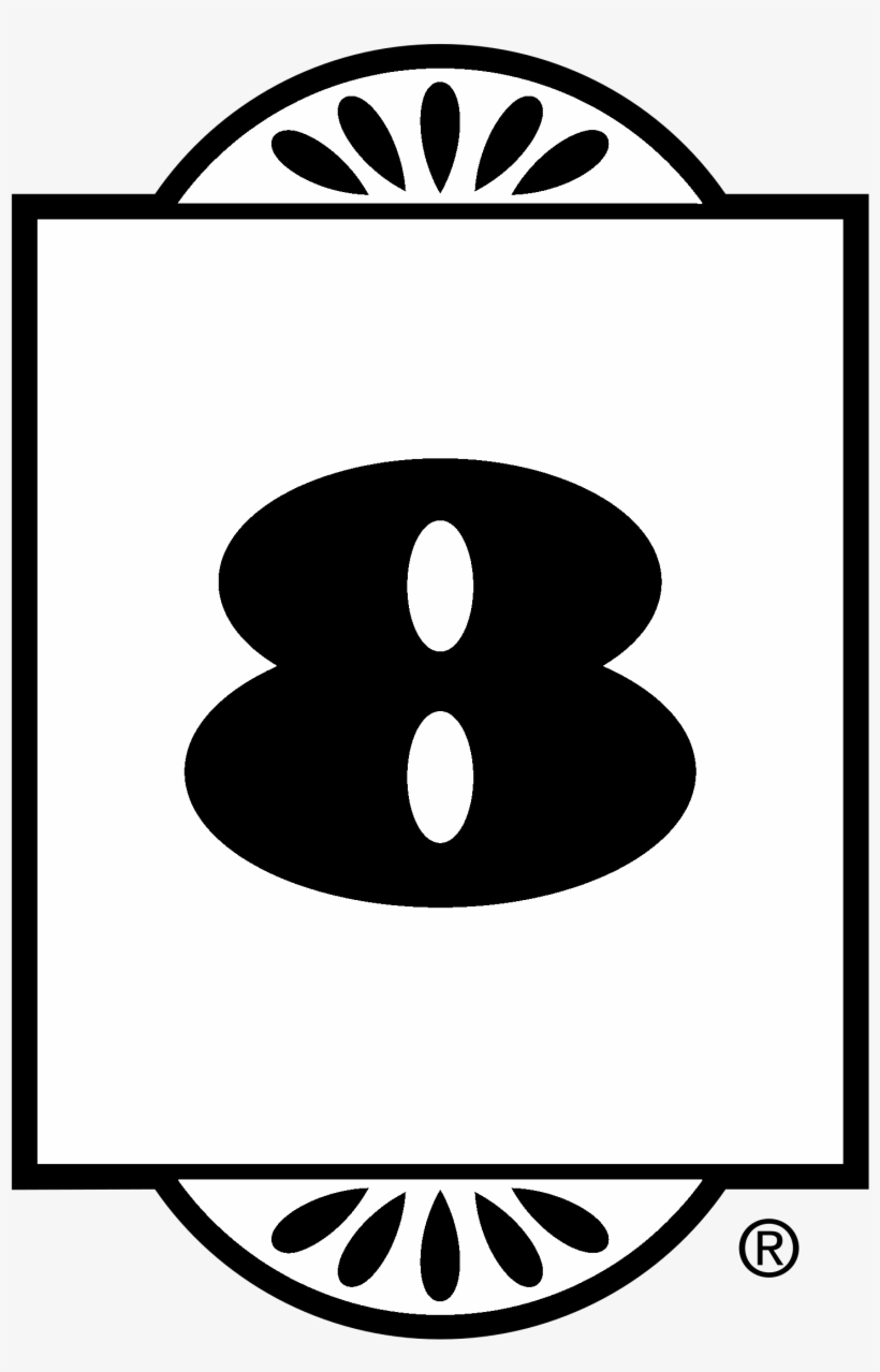 Super 8 Motel Logo Black And White - Super 8 Motel Logo, transparent png download