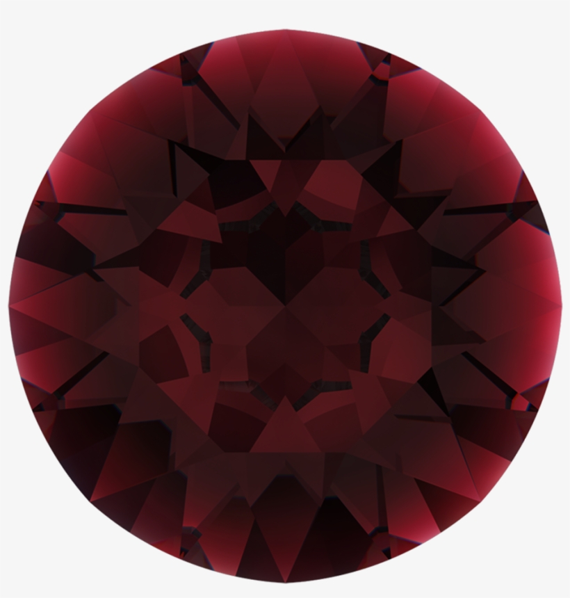 Swarovski 1088 Xirius Pointed Back Chaton Ss29 Garnet - Circle, transparent png download