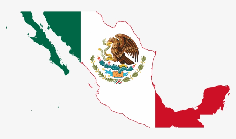 Mexico Flag Gharepeyma - Mexican Flag In Country, transparent png download