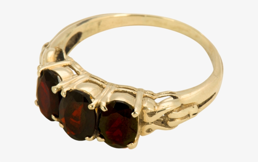 Rose Garnet - Engagement Ring, transparent png download