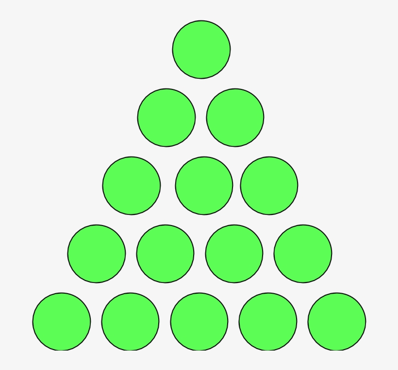 Triangular Numbers For N=5 - Counting Down Christmas, transparent png download