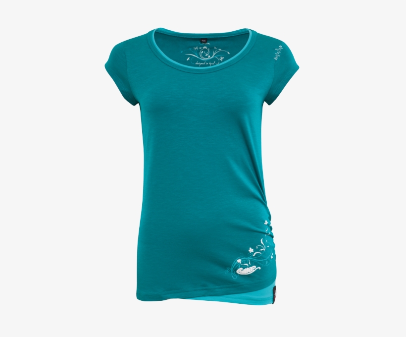 Chillaz Fancy Swirl Women - Odlo Women's Ceramiwool Light Crew Base Layer Top Blue, transparent png download