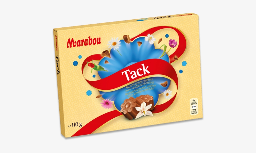 Marabou Vanilla Filled Chocolate Flowers - Marabou Tack, transparent png download