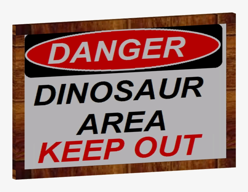 Dino Warning Signs 02 - Silica Dust Warning Signs, transparent png download