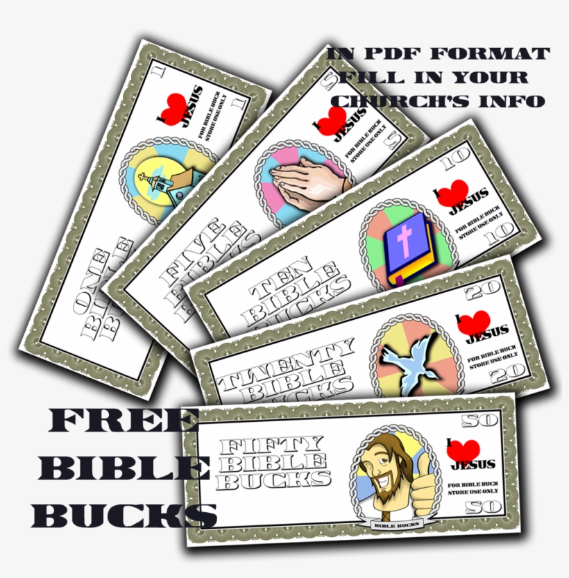 Free Bible Bucks - Jesus Smile, transparent png download