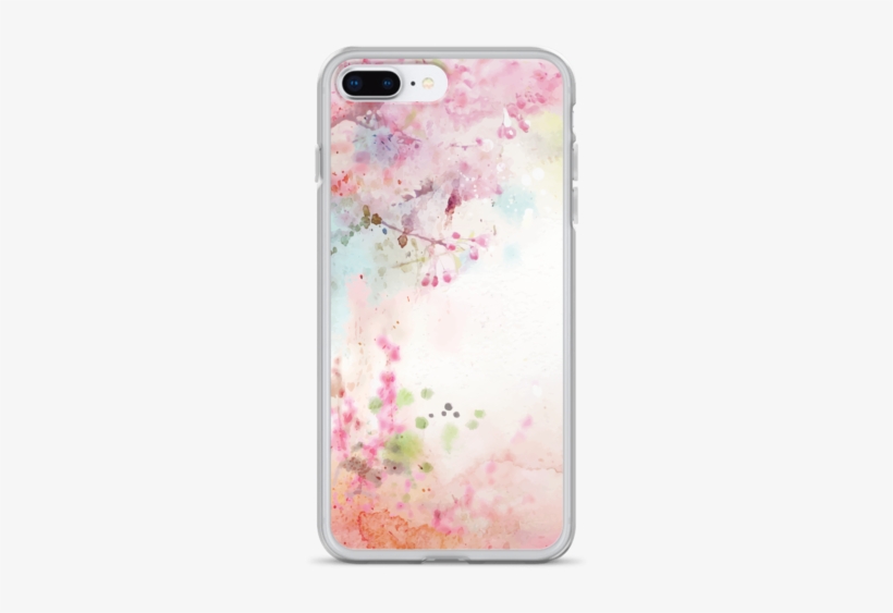 Japanese Floral Iphone Case - Watercolor Pastel Flower Background, transparent png download