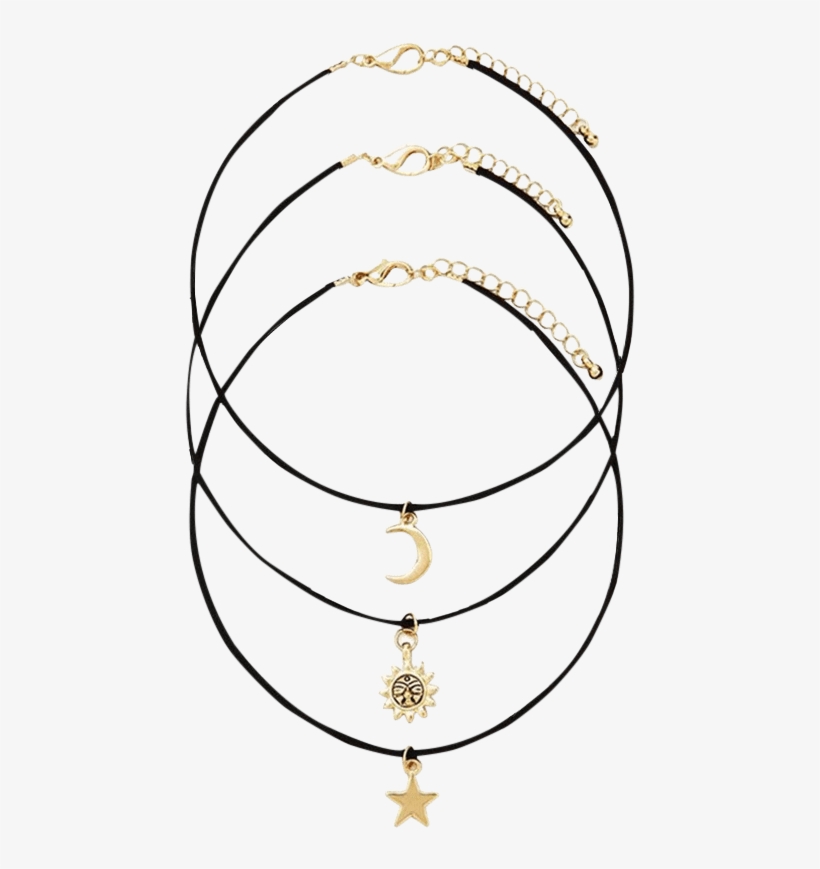 Dropshipping For Retro Style Moon Star Sun Layered - Necklace, transparent png download