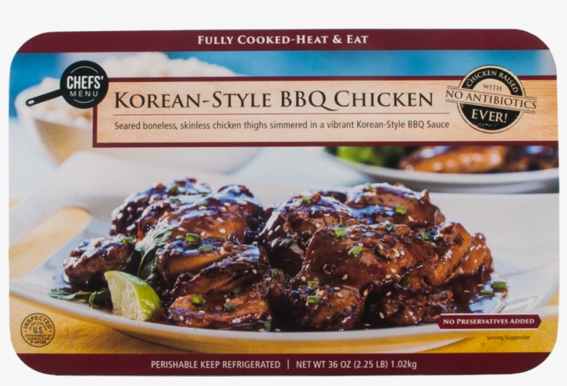 Korean Style Bbq Chicken Korean Style Bbq Chicken - Barbecue Chicken, transparent png download