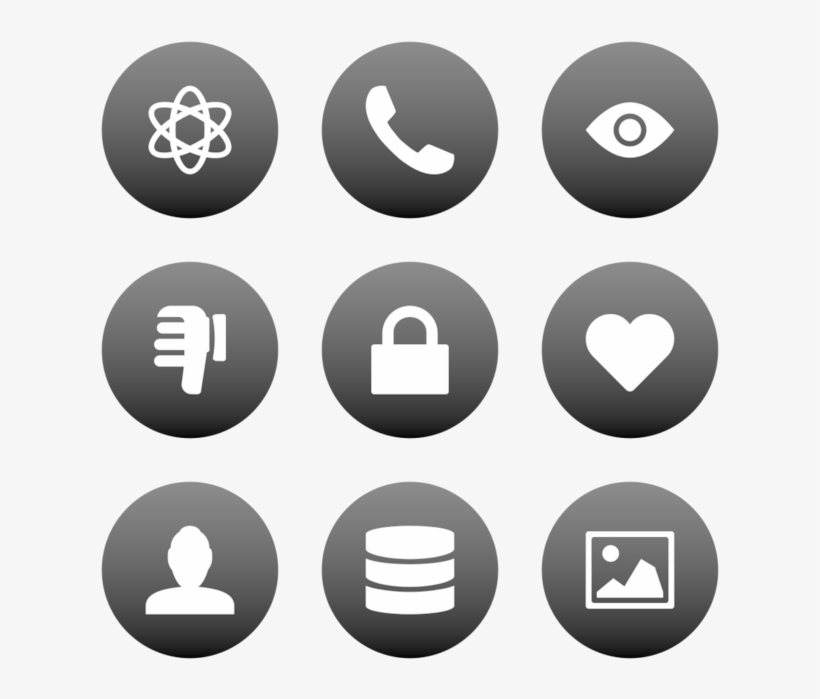 Broccolidry Icon In Style Flat Circle White On Black - Symbols That Represent Drugs, transparent png download