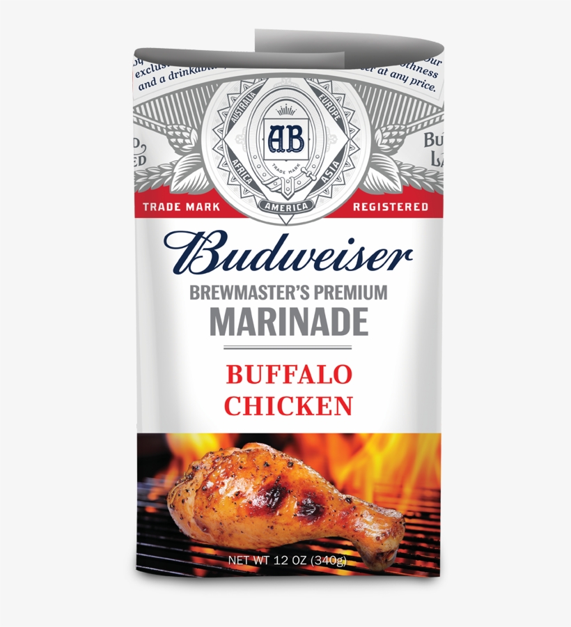 Brewmaster's Premium Marinade - Budweiser Buffalo Chicken Marinade, transparent png download