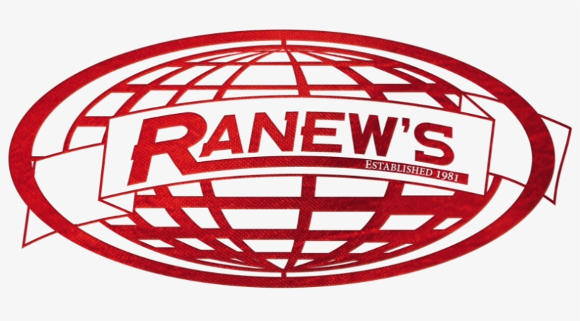 Ranews Globe Logo Red 1 - Ranew's Truck & Equipment, transparent png download