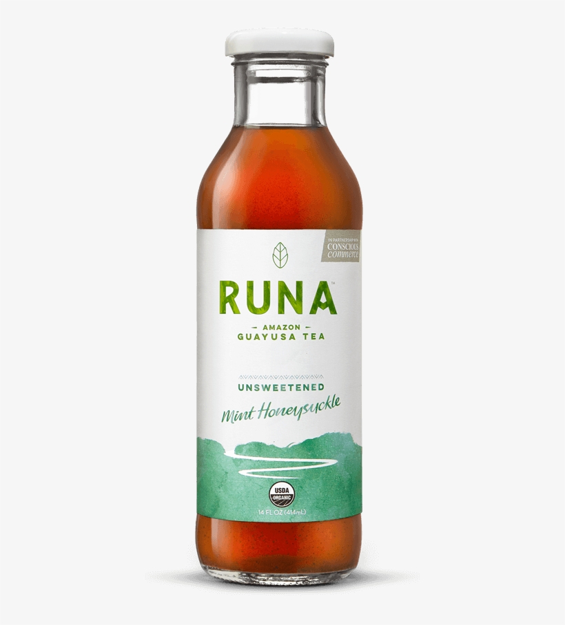 Nutrition Facts - Runa - Amazon Guayusa Tea Unsweetened Guava - 14 Oz., transparent png download
