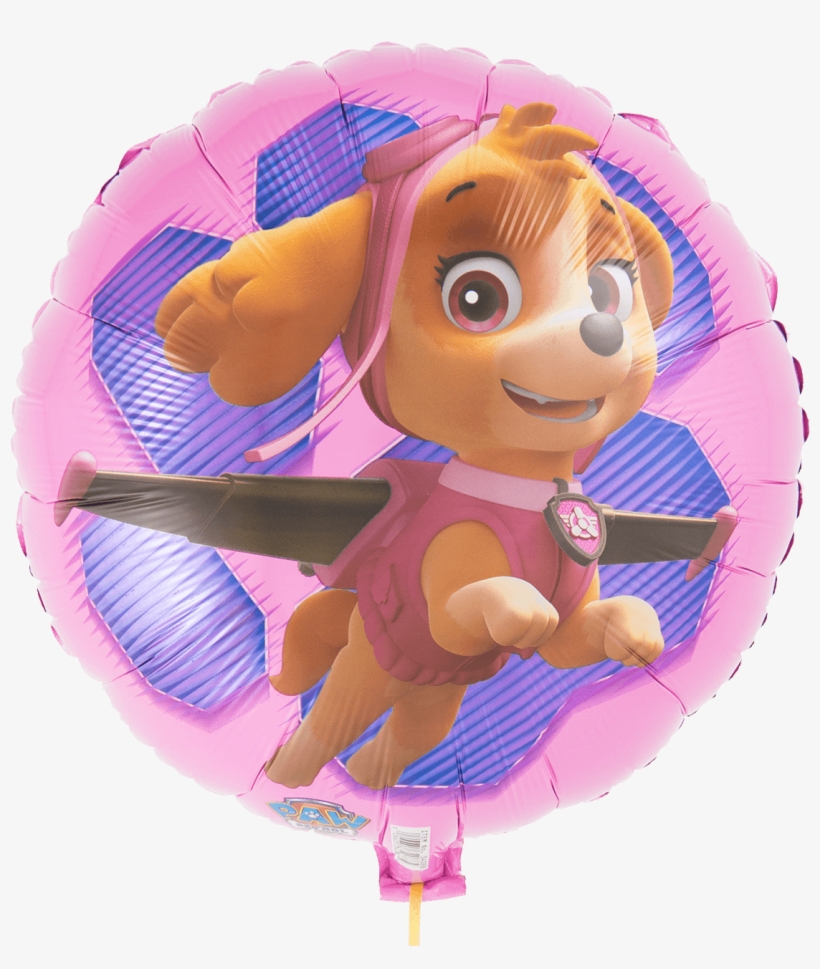 Paw Patrol Pink'd 18" Balloon Reverese - 18" Paw Patrol Skye & Everest Foil Balloon - Mylar, transparent png download