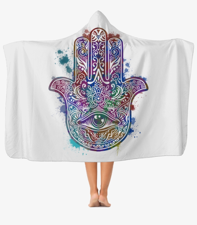 Hamsa Hand ﻿classic Adult Hooded Blanket Apparel Michael's - Blanket, transparent png download