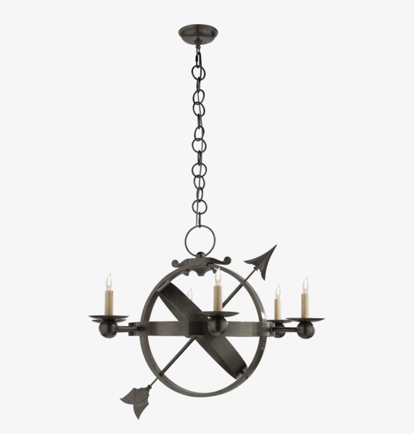 Armillary Sphere Chandelier In Bronze - Visual Comfort Eric Cohler Armillary Sphere Chandelier, transparent png download