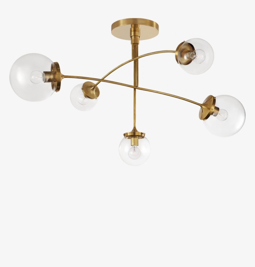 Prescott Medium Mobile Chandelier In Soft Brass - Prescott Medium Mobile Chandelier, transparent png download