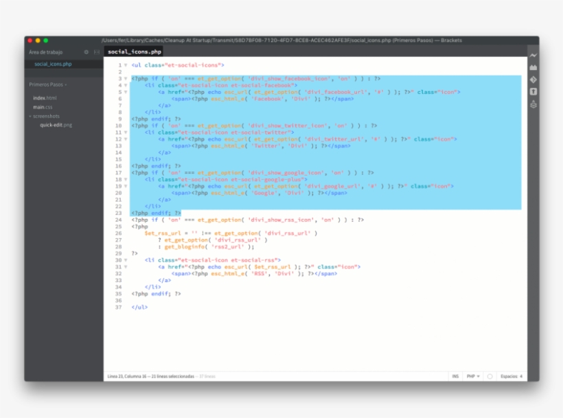 Codigo Iconos Sociales Por Defecto Divi - Computer Icon, transparent png download
