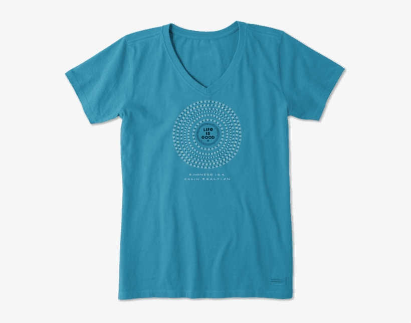 Women's Daisy Mandala Crusher Vee - Life Is Good. Women's Crusher Vee - All, transparent png download