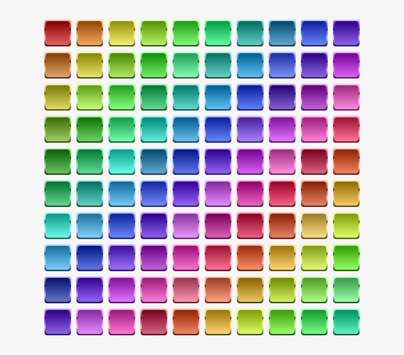 Mid Priced Split Testing Tools - Colorful Tile Squares Wall Clock, transparent png download