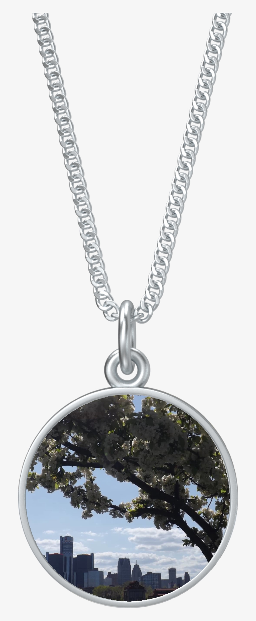 Ready Detroit Skyline Pendant - Necklace, transparent png download