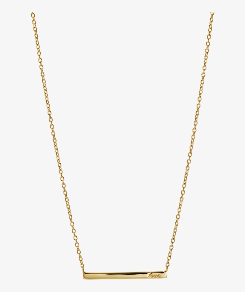 Love Bar Necklace Image - Saturn Chain, transparent png download