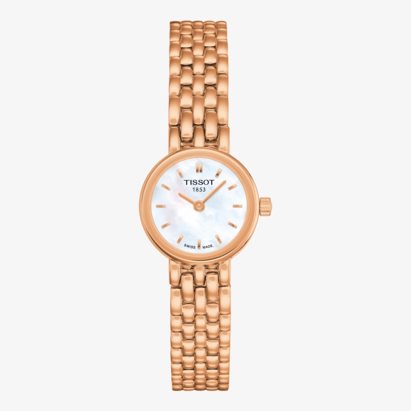 Tissot Ladies Lovely Rose Gold Plated Watch - Ladies Watch Rose Gold Watch Mother Of Pearl, transparent png download