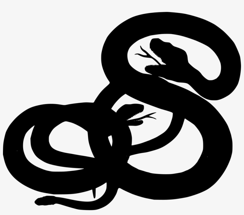 Download Png - Skull Snake Vintage Clipart, transparent png download