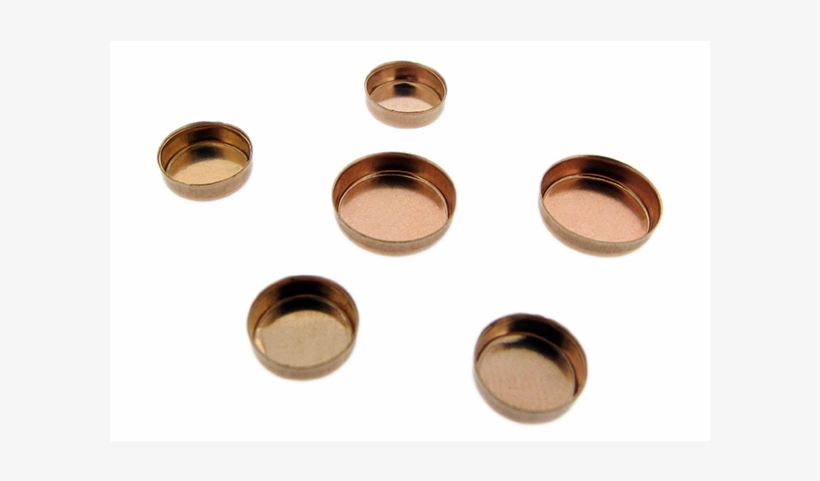 Gold Filled Red Round Bezel Cup 8mm Red Gold Filled - Gold-filled Jewelry, transparent png download