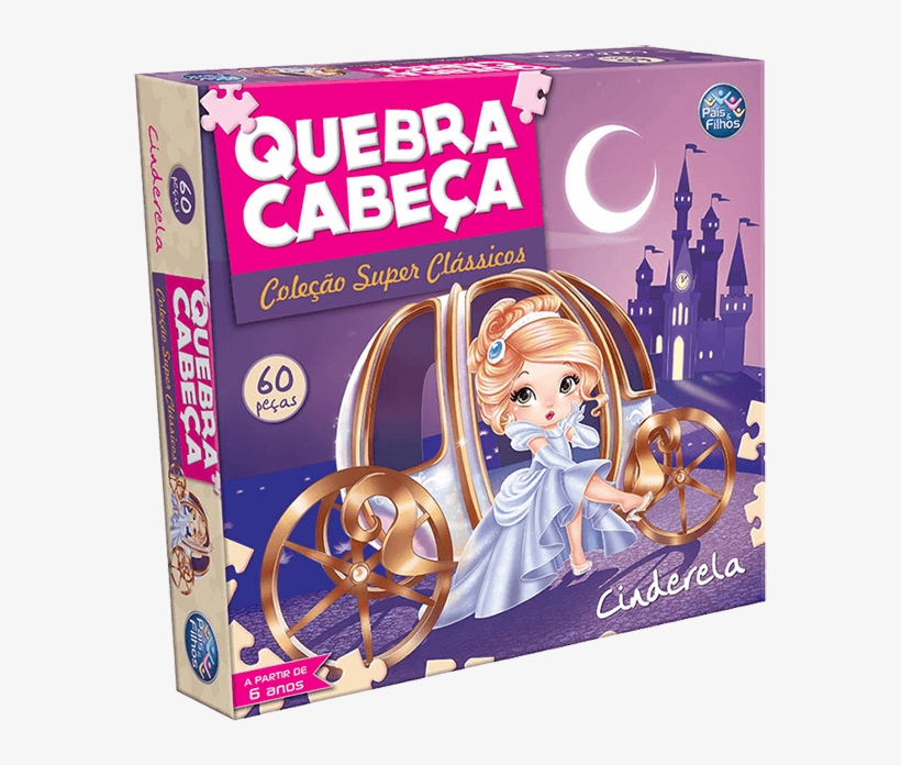 Quebra Cabeça Cinderela 60 Peças - Quebra Cabeça Chapeuzinho Vermelho, transparent png download