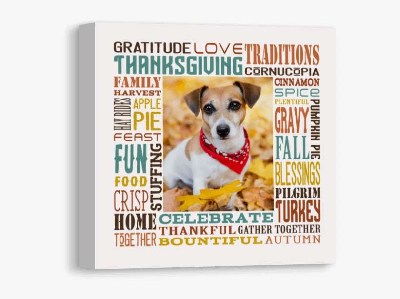 Thanksgiving Subway Canvas - Jack Russell Terrier, transparent png download