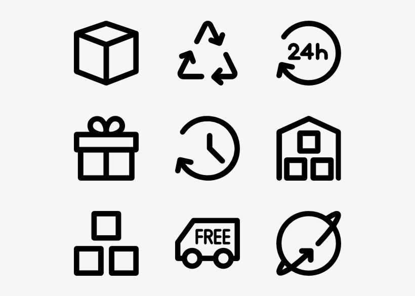 Logistic Delivery Icon Collection - Hand Drawn Icon Png, transparent png download