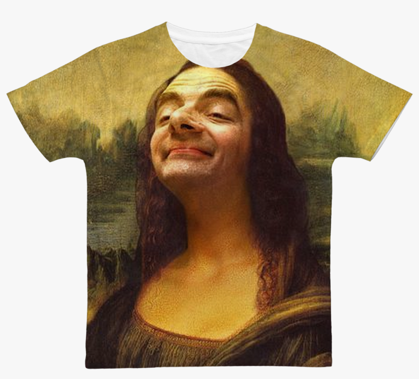 Mr Bean's Face On The Mona Lisa ﻿classic Sublimation - Mona Lisa Ou La Gioconda, transparent png download