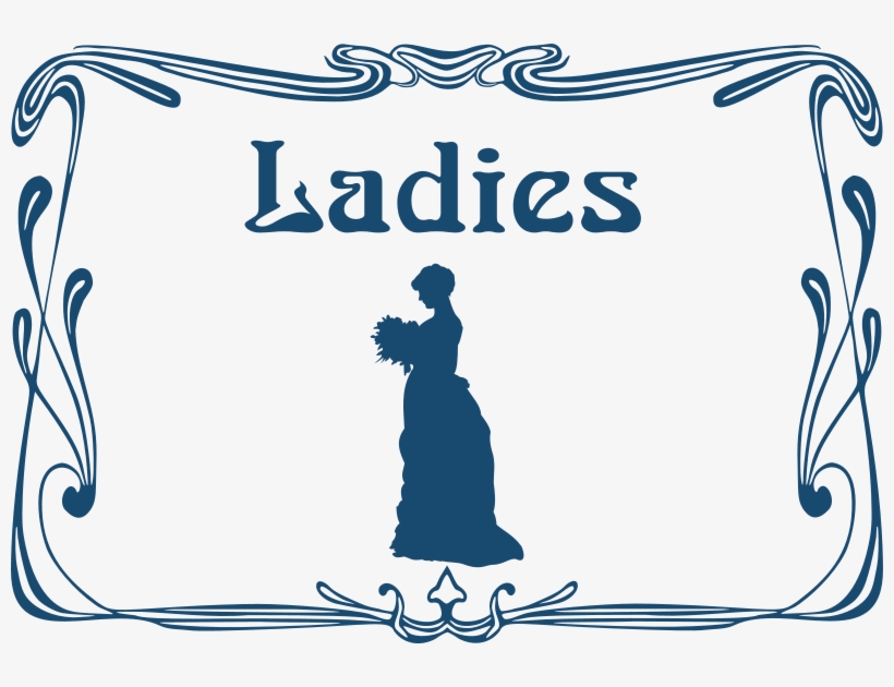 Toilet Ladies Sign Clipart Public Toilet Bathroom - Ladies Sign For Toilets, transparent png download